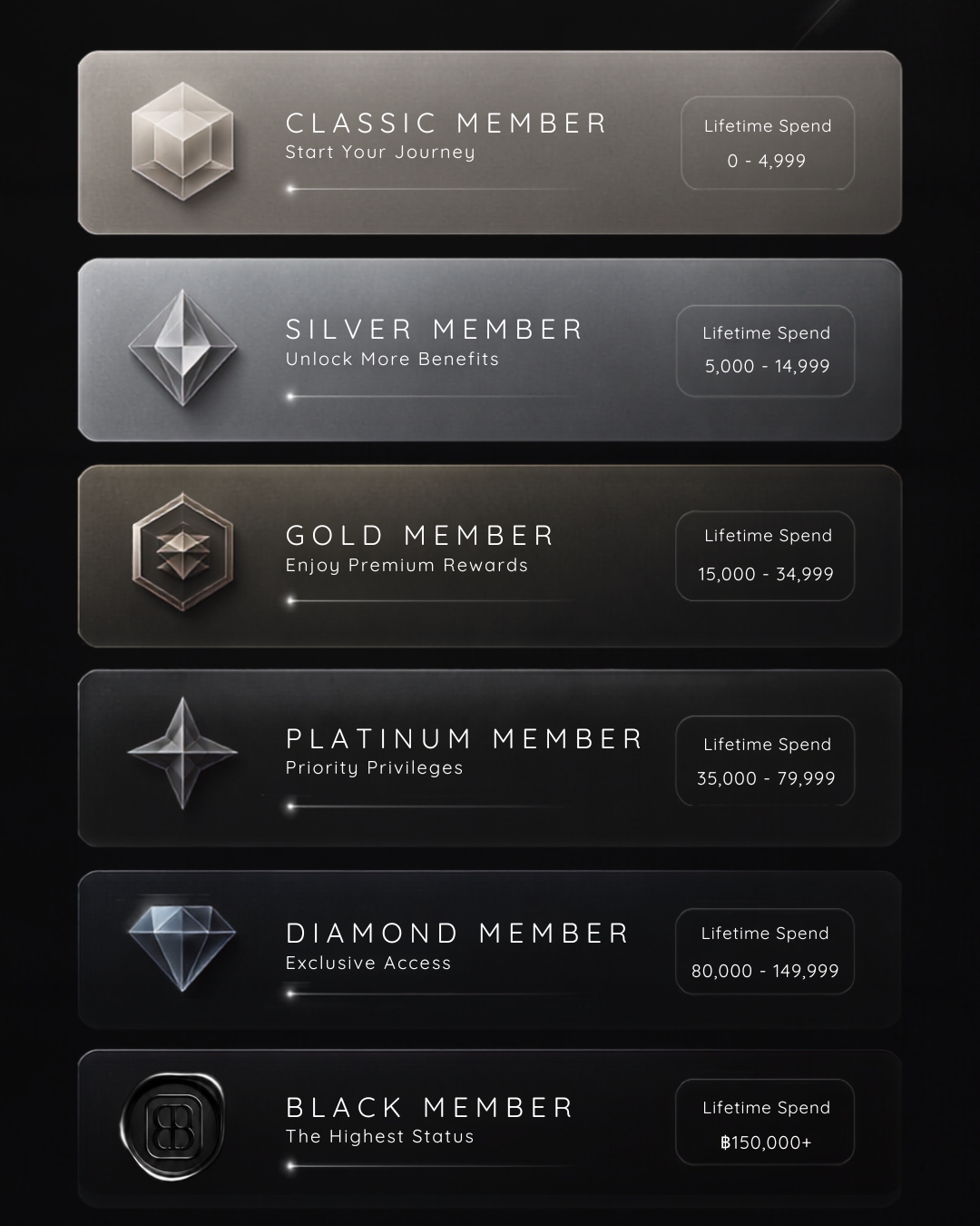 Dandycosmo Member Club membership levels overview