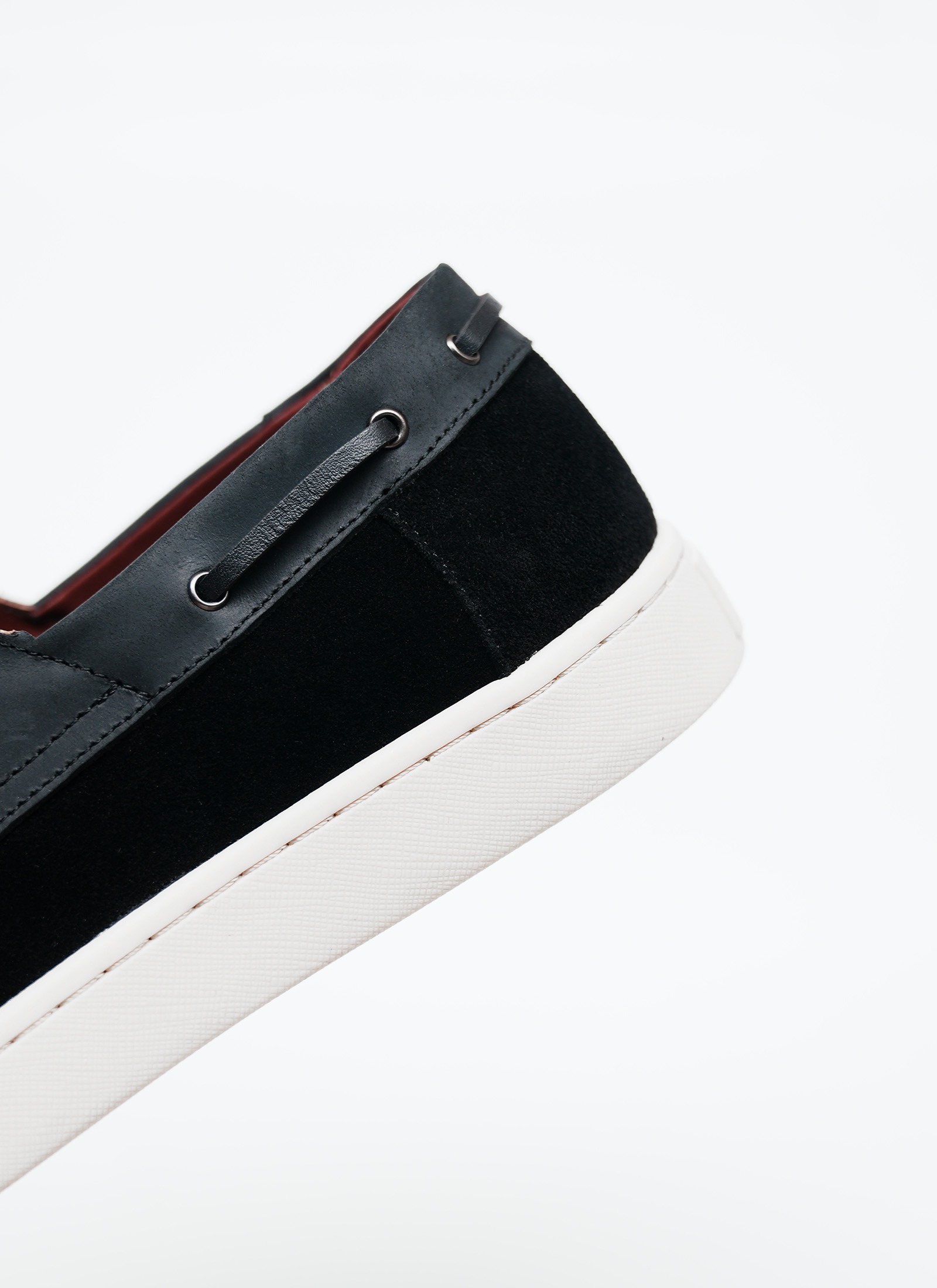 BLACK LEATHER LOAFERS SHOES - Image 3