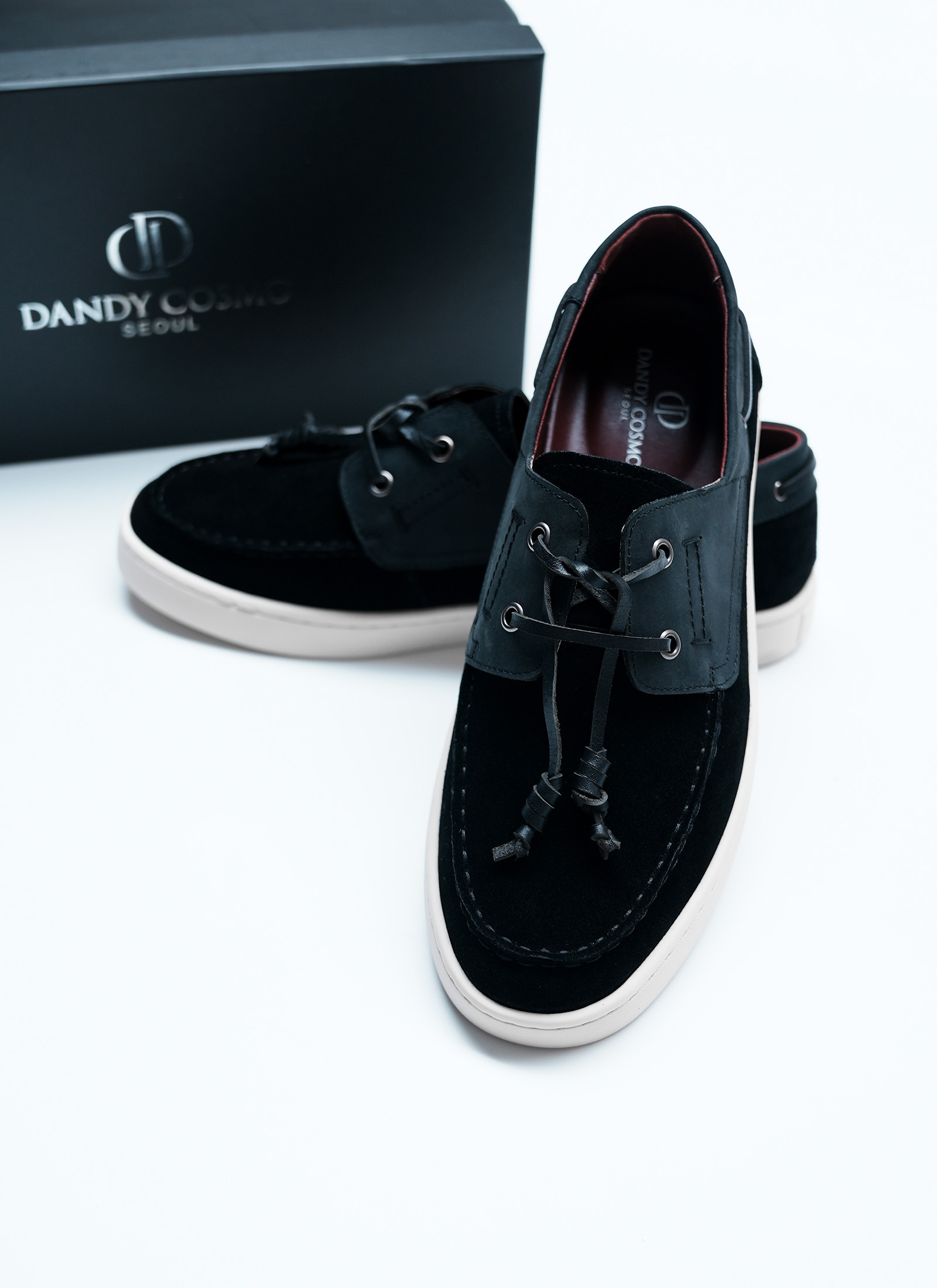 BLACK LEATHER LOAFERS SHOES - Image 6