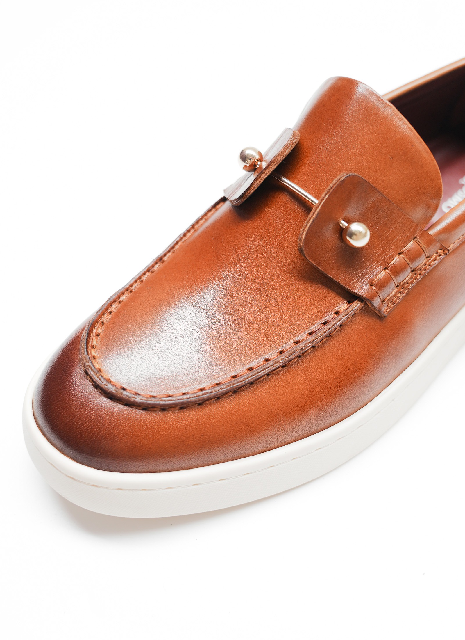 Brown Leather Loafers Shoes - Image 5
