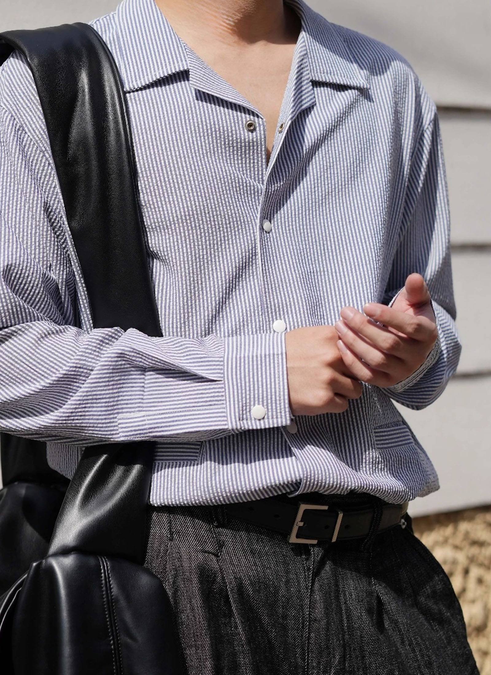 LONG SLEEVE SEERSUCKER - Image 2