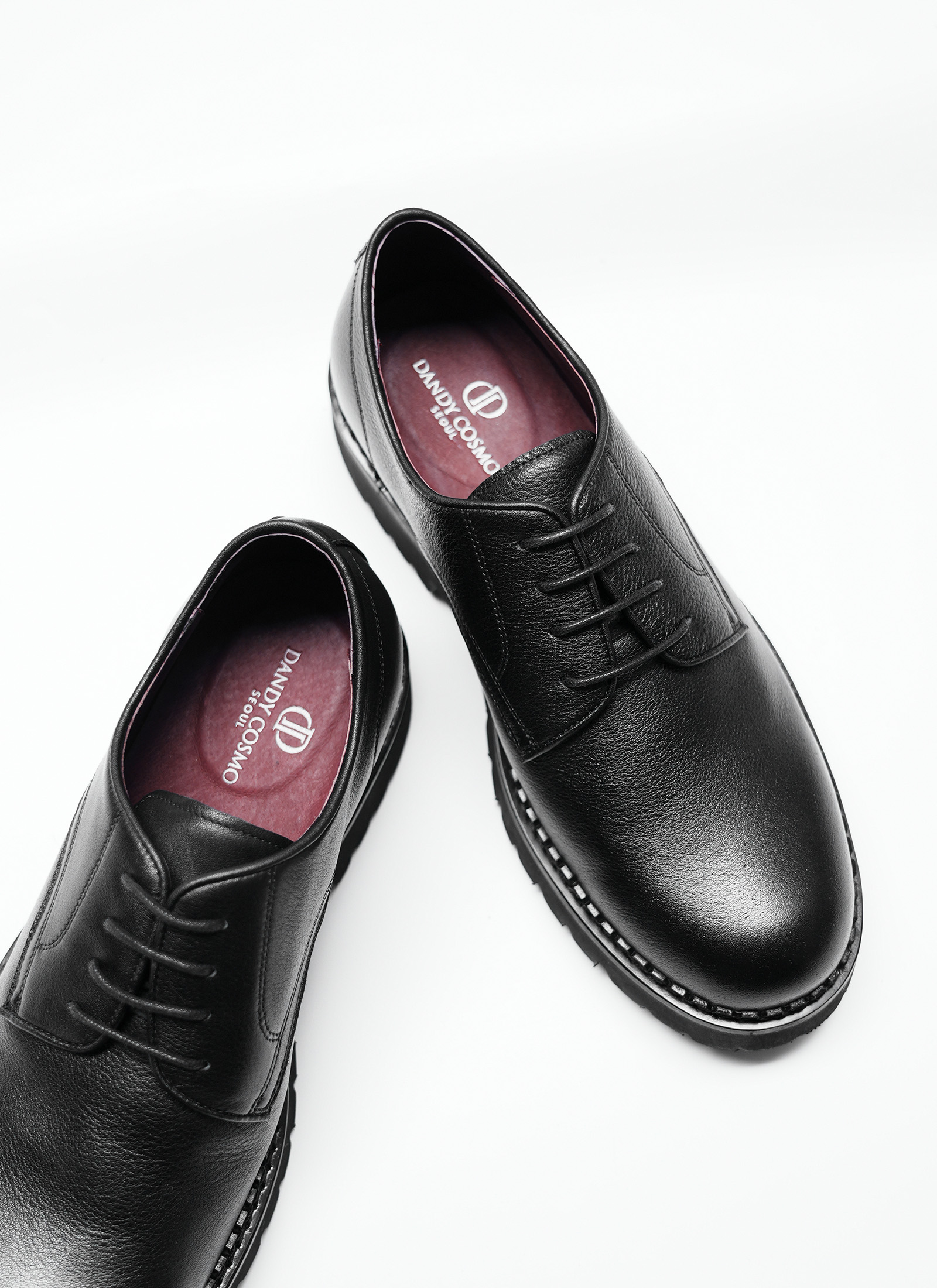 Real Leather Shoes Black - Image 4