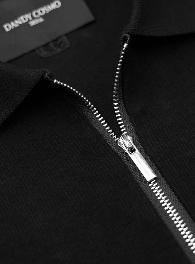 MUSCLE FIT POLO ZIPPER