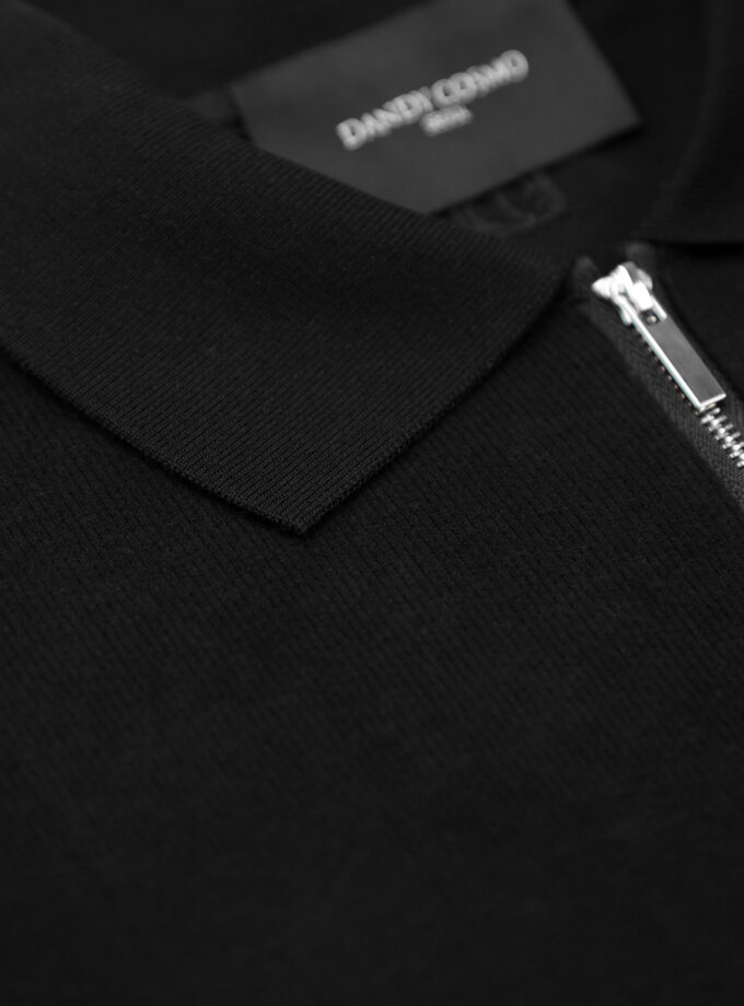 MUSCLE FIT POLO ZIPPER