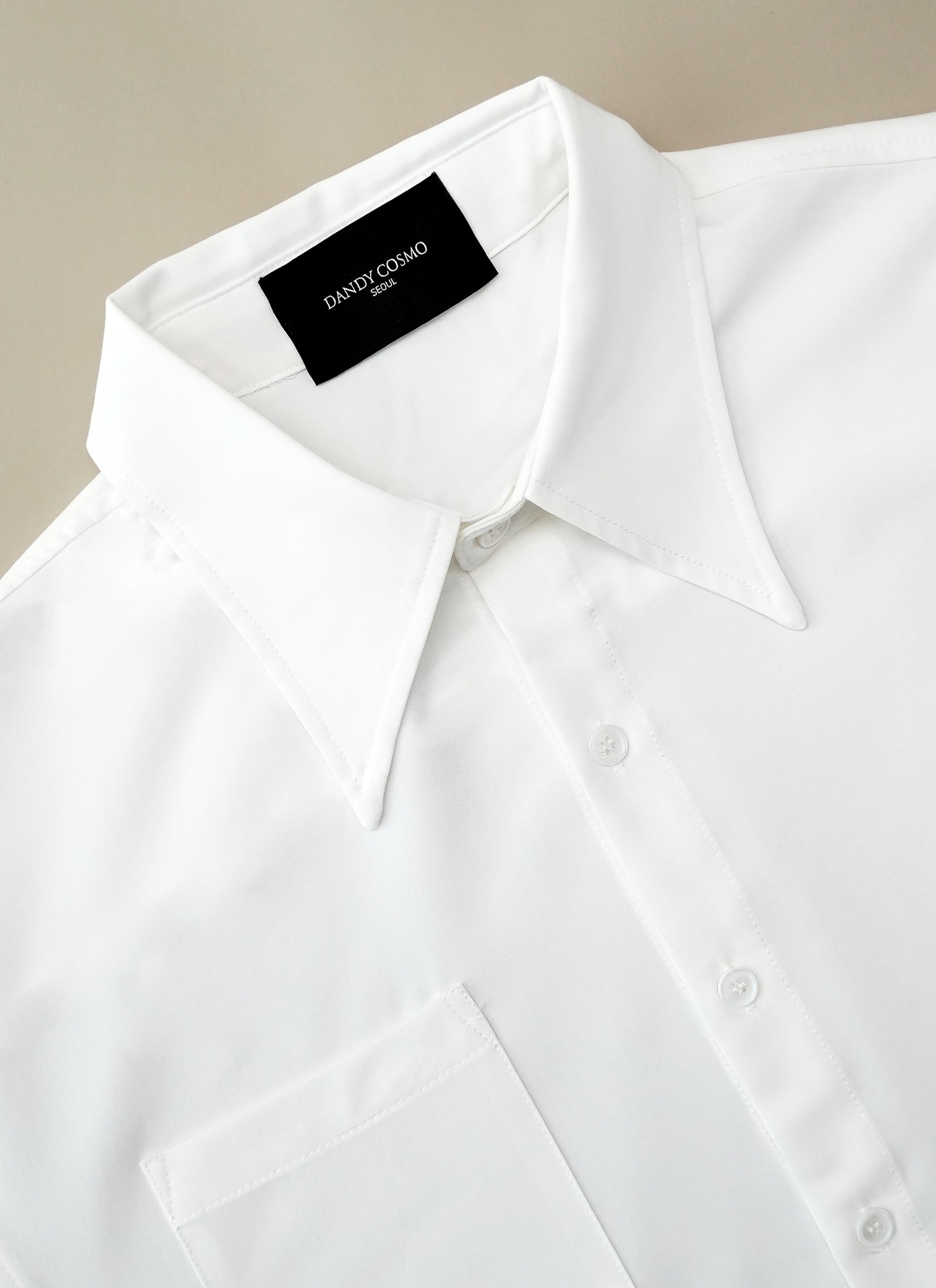 Wide Spread Collar Shirt - Image 3
