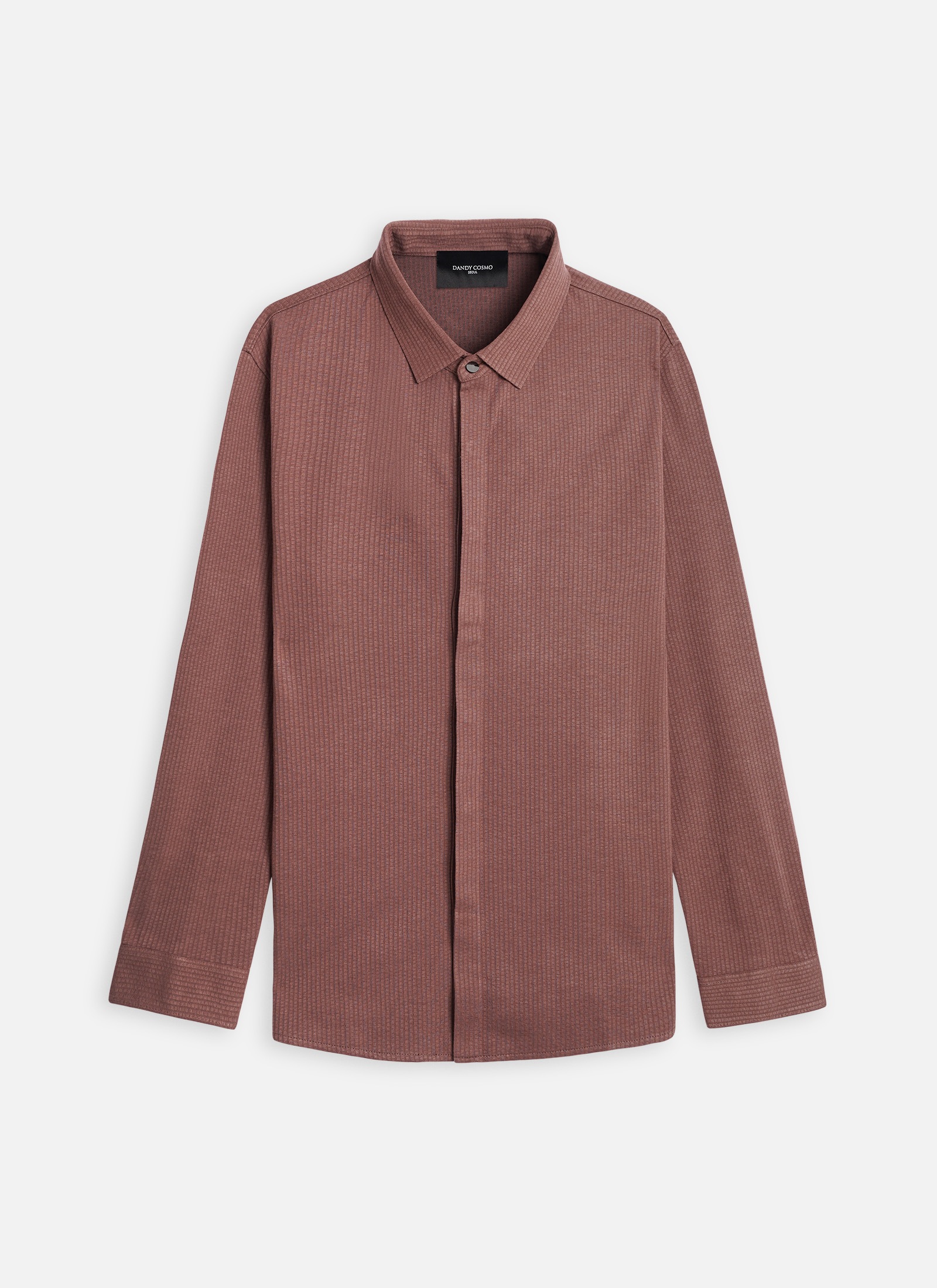 Pen Stripe Hidden Button Shirt