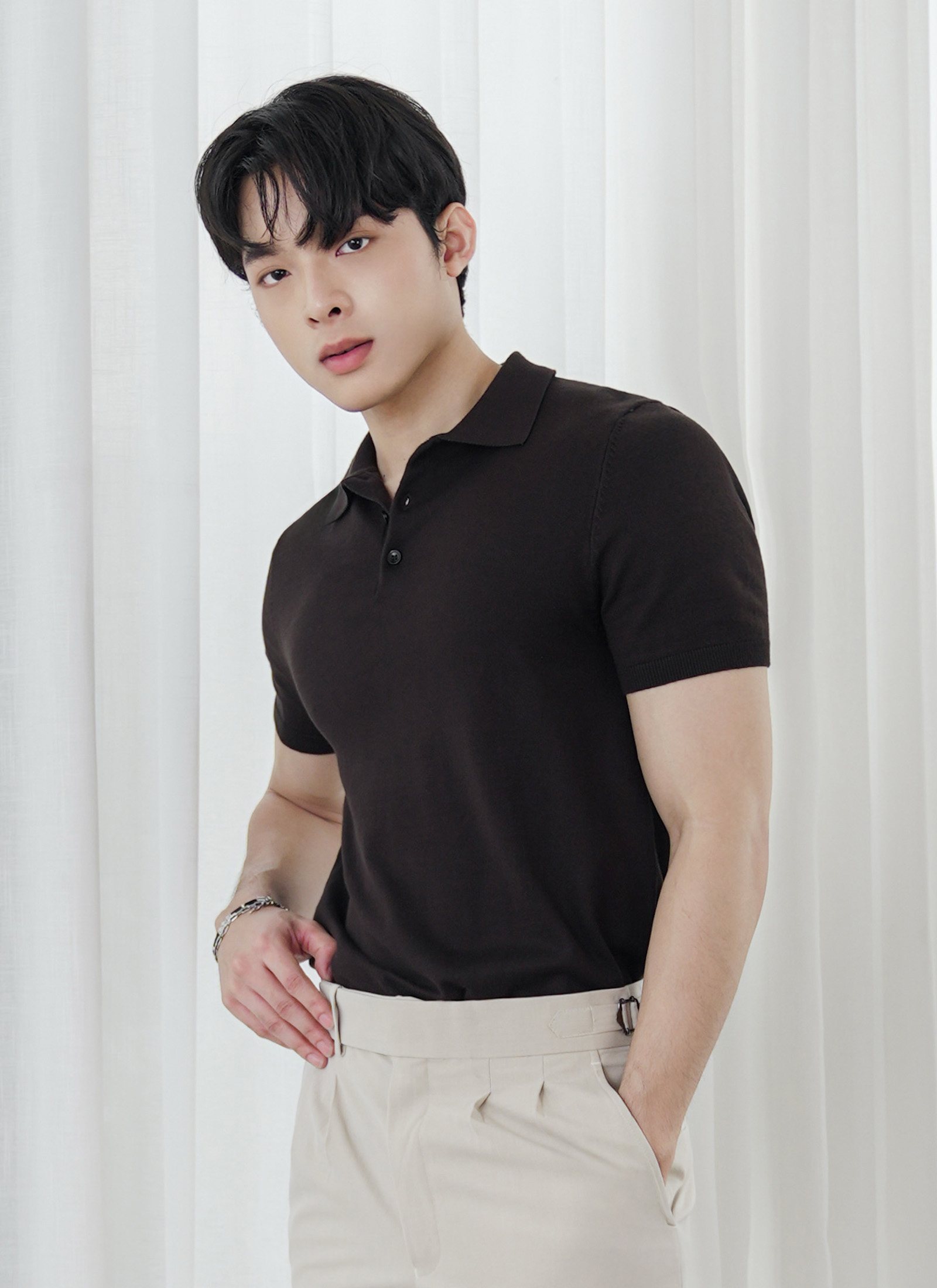 VELVETY KNIT POLO - Image 2