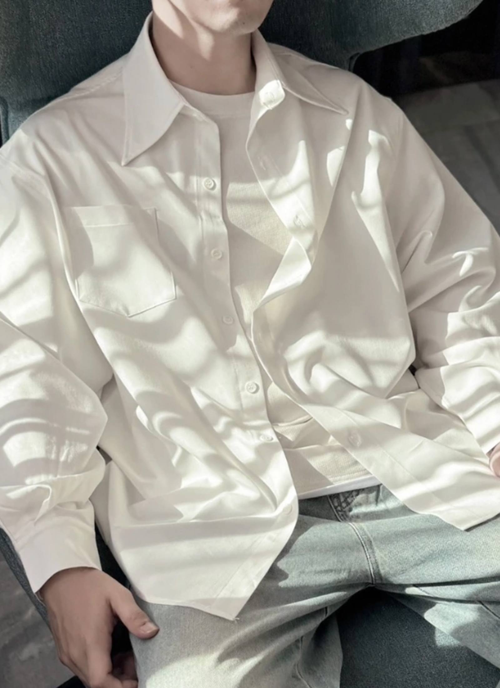 WIDE SPREAD COLLAR SHIRT - Image 2