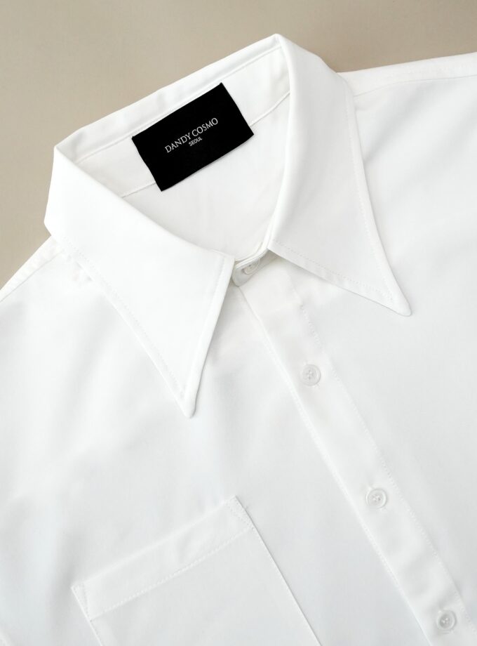 Wide Spread Collar Shirt