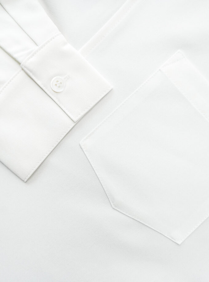 Wide Spread Collar Shirt