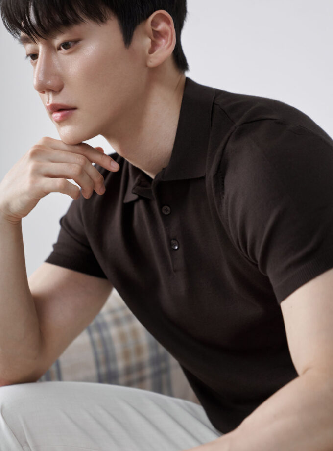 VELVETY KNIT POLO