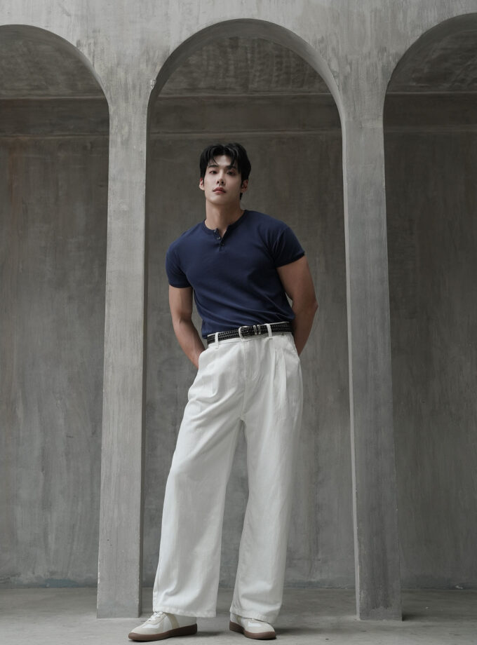 CLOUDLINE Linen Wide-Leg Pant