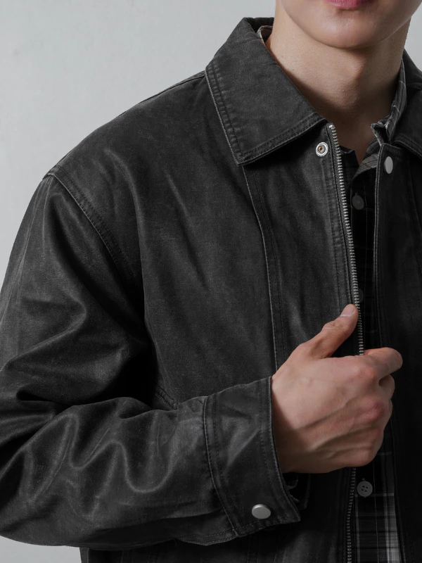 Formgrain Leather Jacket