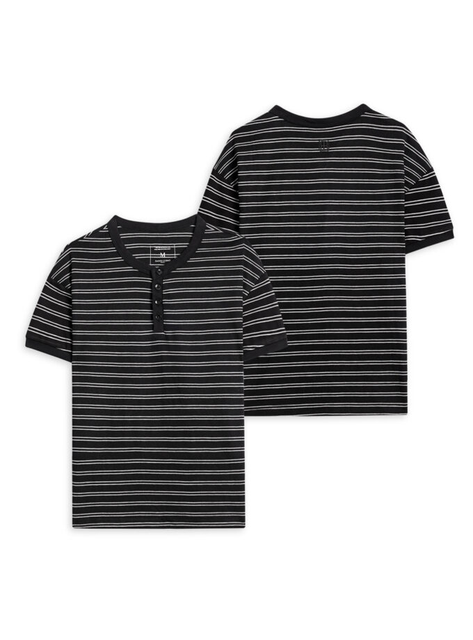 Double Stripe Henry Muscle Fit