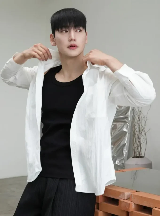 Velcor Cotton-Nylon Crinkle Shirt